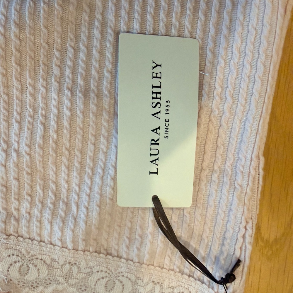 Laura Ashley Pink Striped Pajama Set - Picture 5 of 6